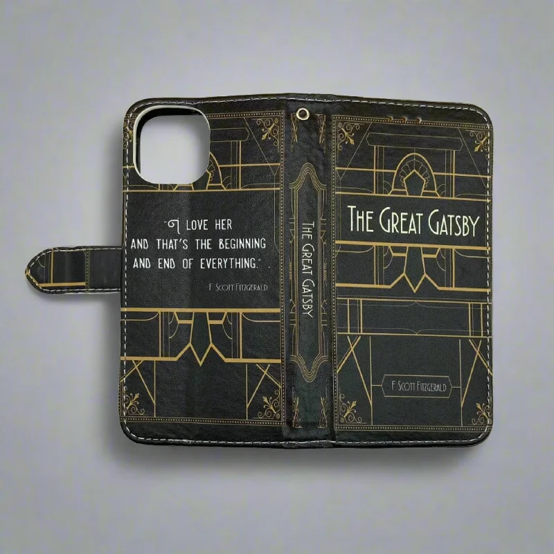 Book Phone Case (The Great Gatsby, black)