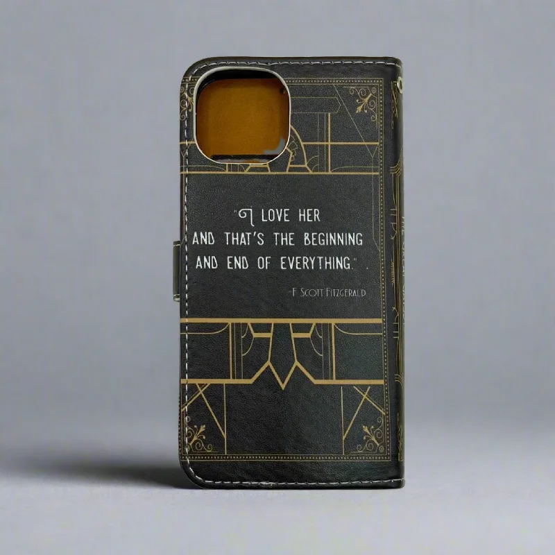 Book Phone Case (The Great Gatsby, black)