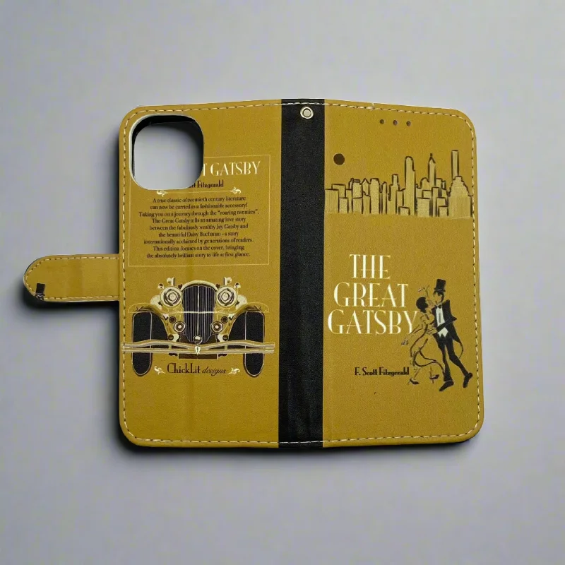 Book Phone Case (The Great Gatsby, yellow)