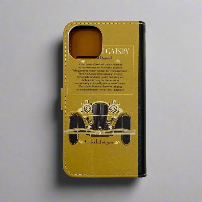 Book Phone Case (The Great Gatsby, yellow)