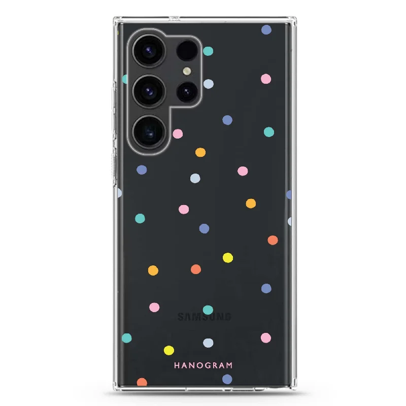 Colourful Dot Pattern Samsung Galaxy 水晶透明保護殼