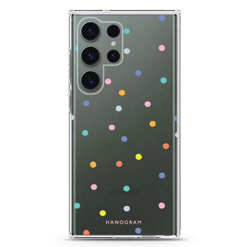 Colourful Dot Pattern Samsung Galaxy 水晶透明保護殼