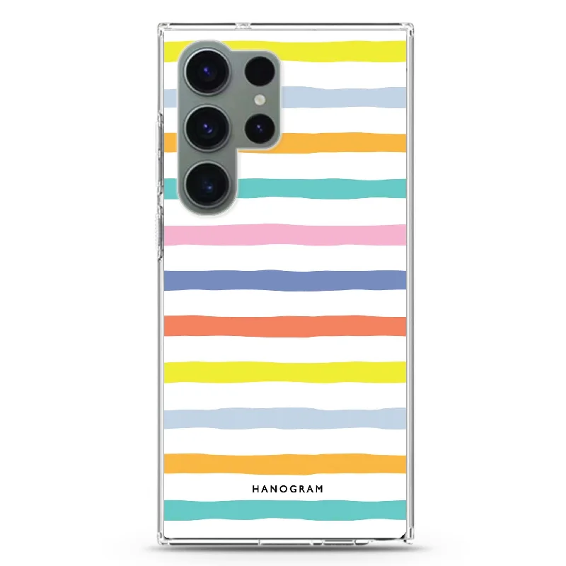 Colourful Line Samsung Galaxy 水晶透明保護殼