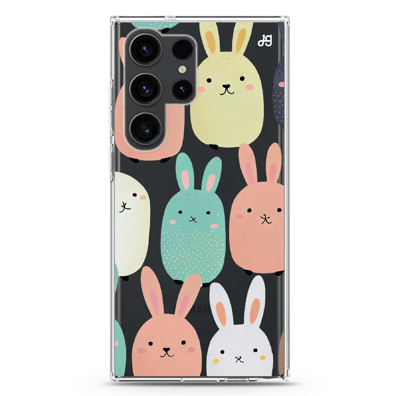 Cute Bunny Samsung Galaxy 水晶透明保護殼