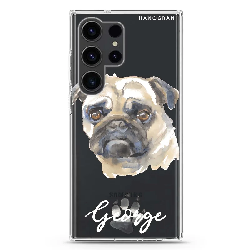 Pug Samsung Galaxy 水晶透明保護殼