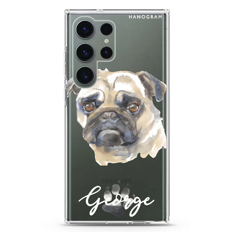 Pug Samsung Galaxy 水晶透明保護殼