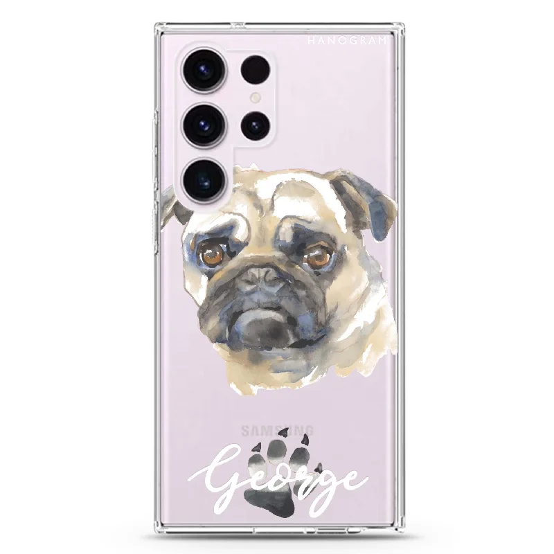 Pug Samsung Galaxy 水晶透明保護殼