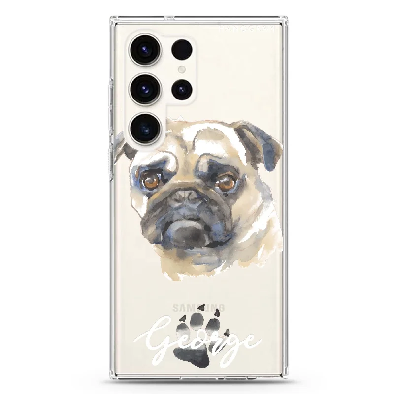 Pug Samsung Galaxy 水晶透明保護殼