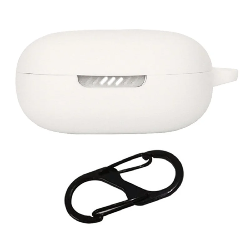 Silicone cover with buckle for JBL Live Flex - White