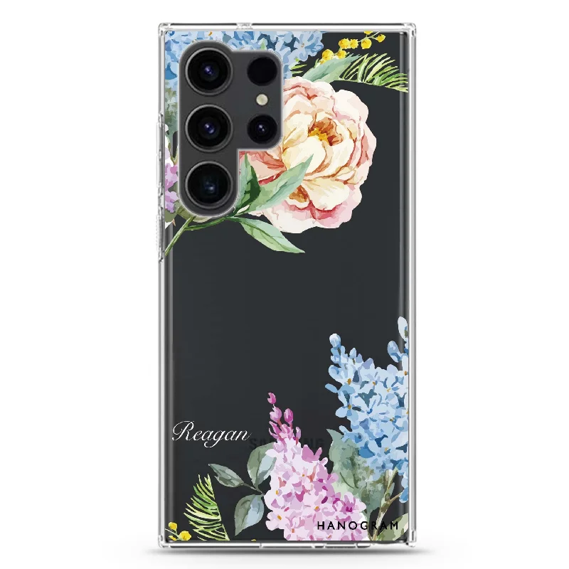 Tropical Floral Samsung Galaxy 水晶透明保護殼